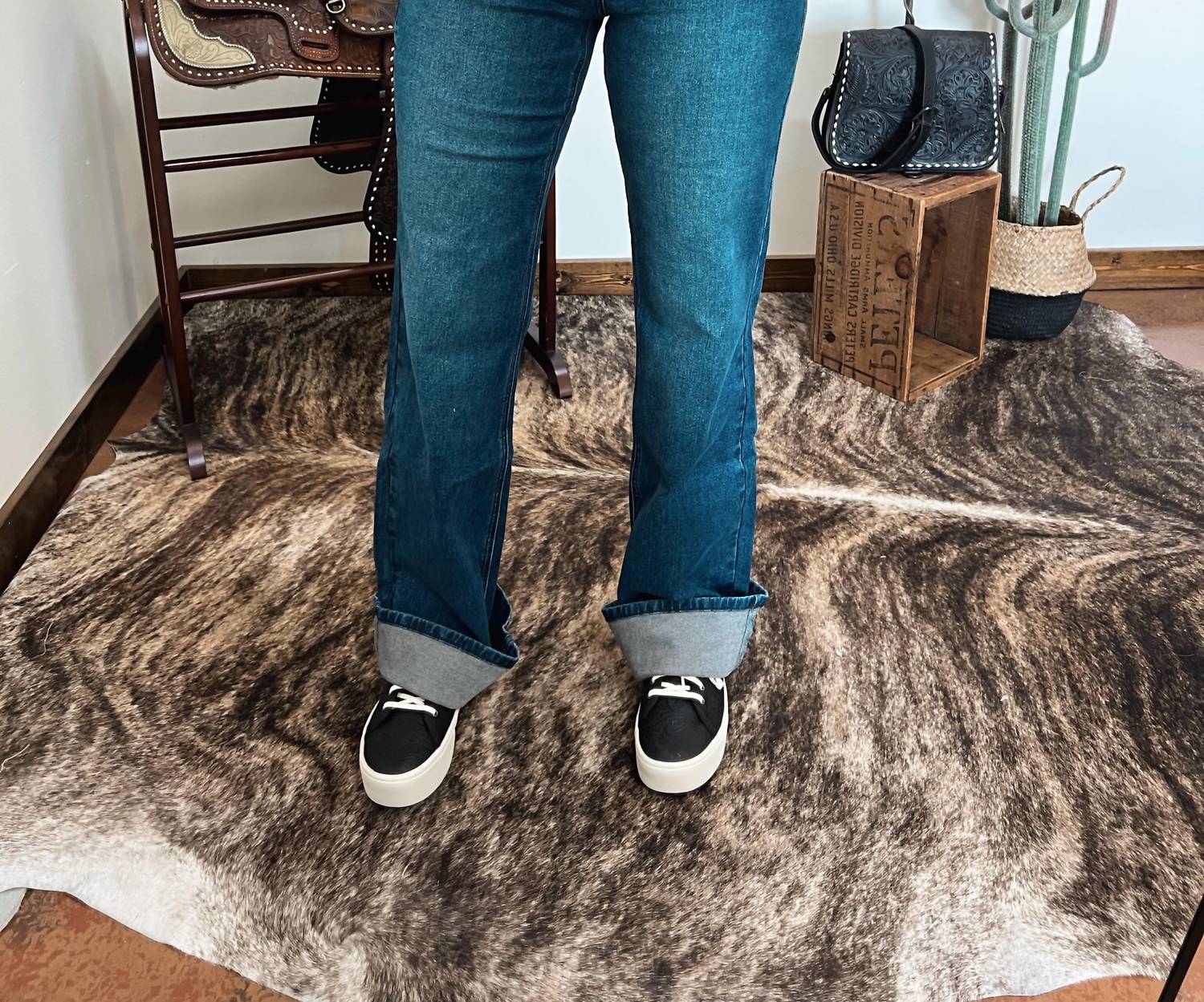 Rock & Roll Denim - Snaffle Bit Trouser Wide Leg Jeans