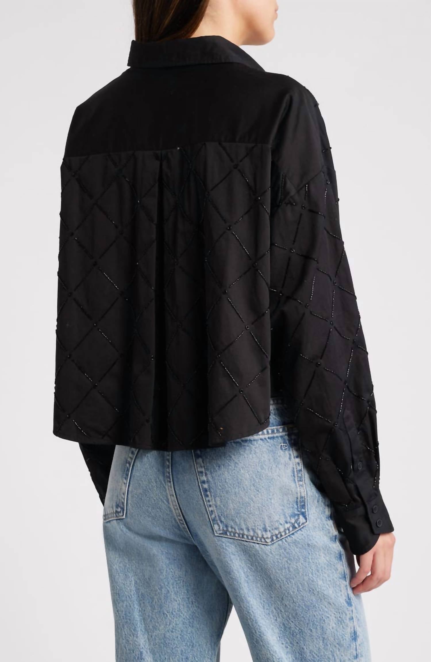 Rag & Bone - Beatrice Beaded Button-up Shirt