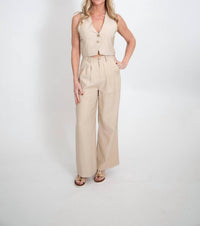 Miou Muse - Tuxedo Button Front Vest