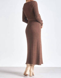 Elan - Sweater Wrap Dress