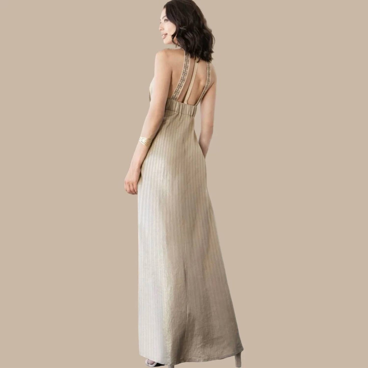 Aggel Knitwear - The Xanthi Crinkled Maxi Dress
