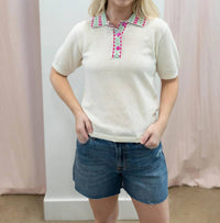 Ichi - Dottie Knit Blouse