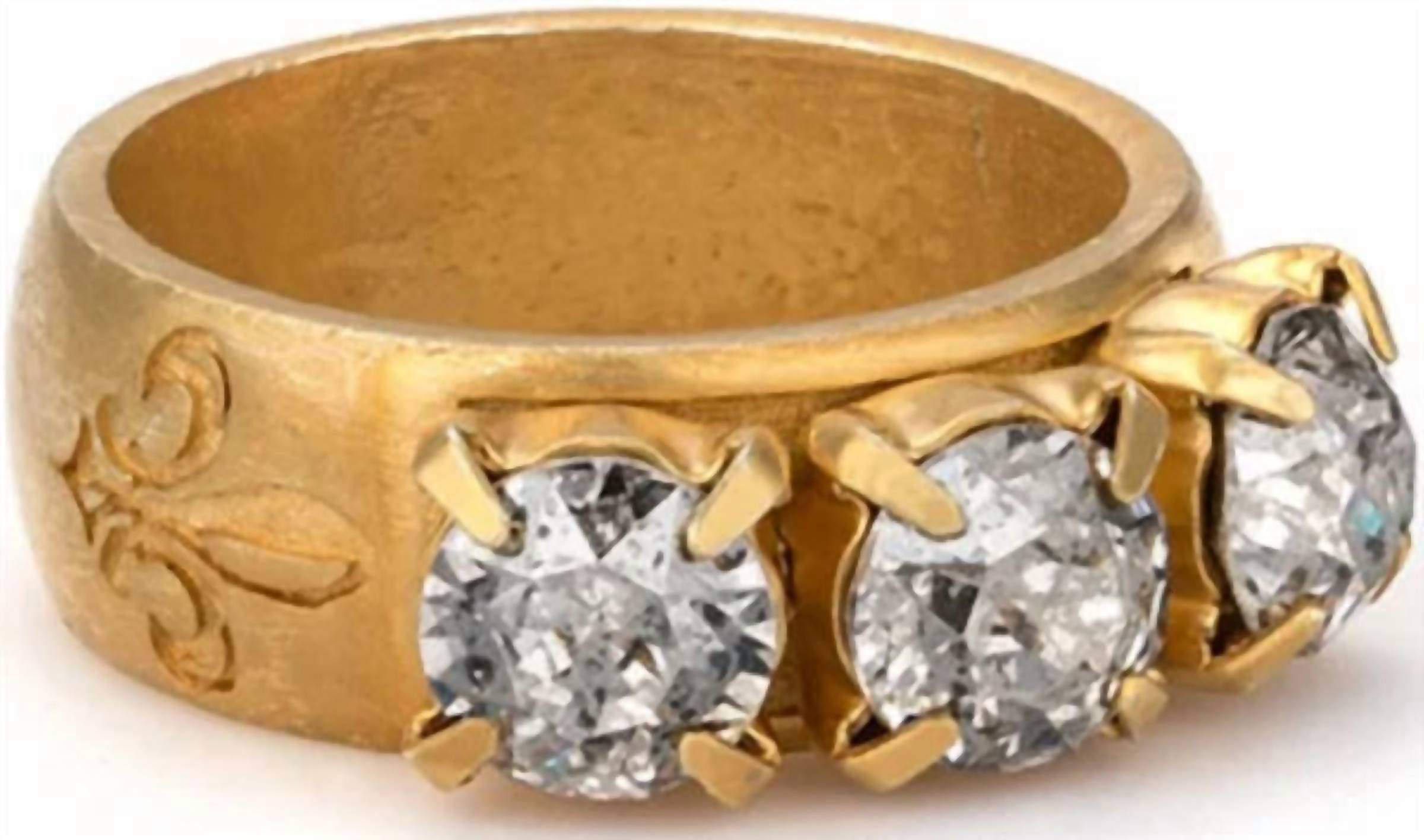 French Kande - Triple Austrian Crystal Ring