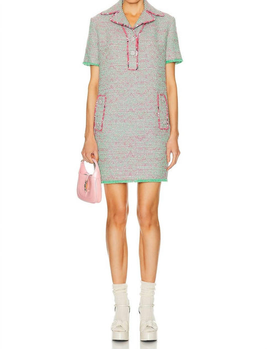 Etro - SHORT SLEEVE TWEED DRESS