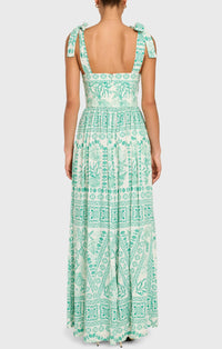 Amanda Uprichard - Fredonia Square Neck Maxi Dress