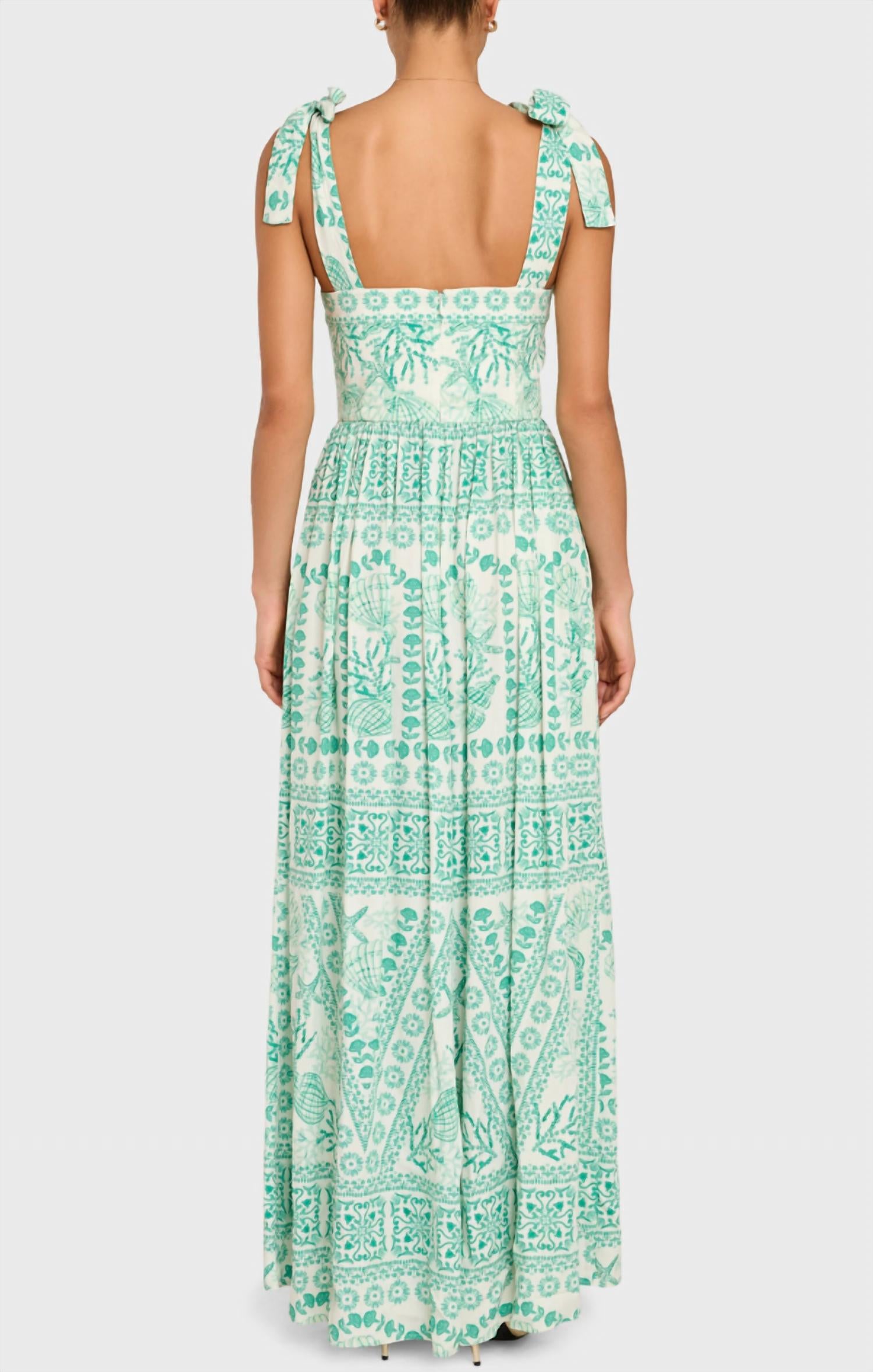 Amanda Uprichard - Fredonia Square Neck Maxi Dress