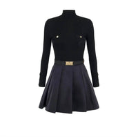 Elisabetta Franchi - Logo Embroidered Dress