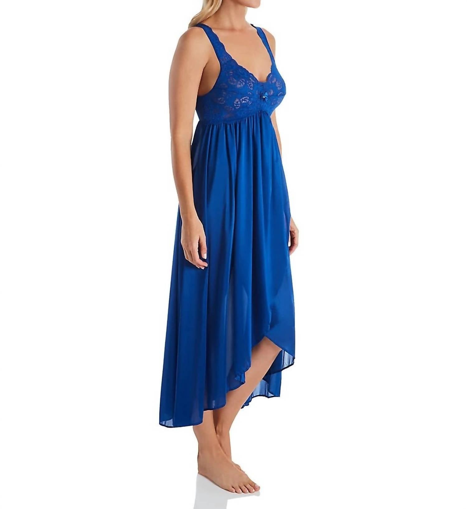 Shadowline Lingerie - Silhouette Nylon Tricot Hi-low Gown
