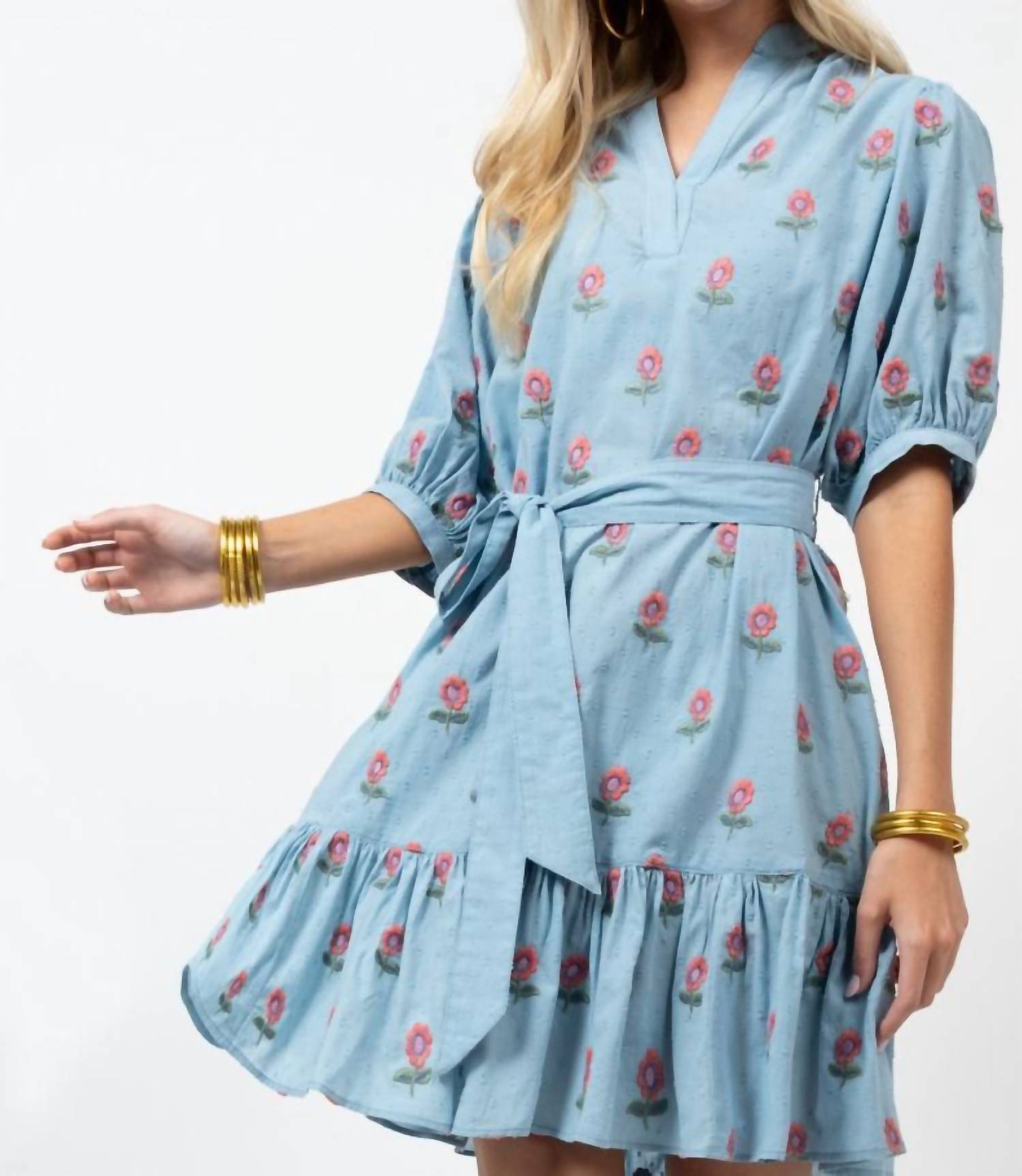 Ivy Jane - Embroidered Flowers Dress