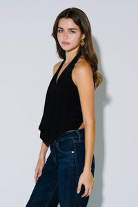Blue Blush - Cienna Cowl Neck Top