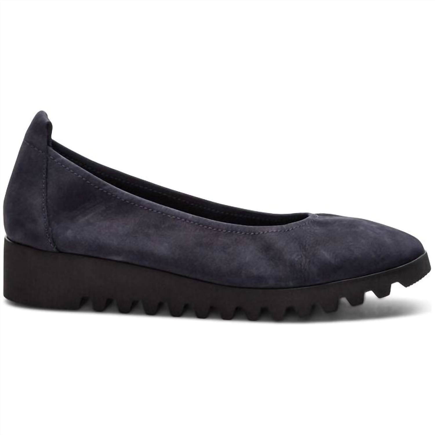 Aetrex Women's Brianna Ballet Flat in navy - women's flats