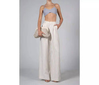 Nonchalant Label Christa Bralette in blue stripe - women's shirt