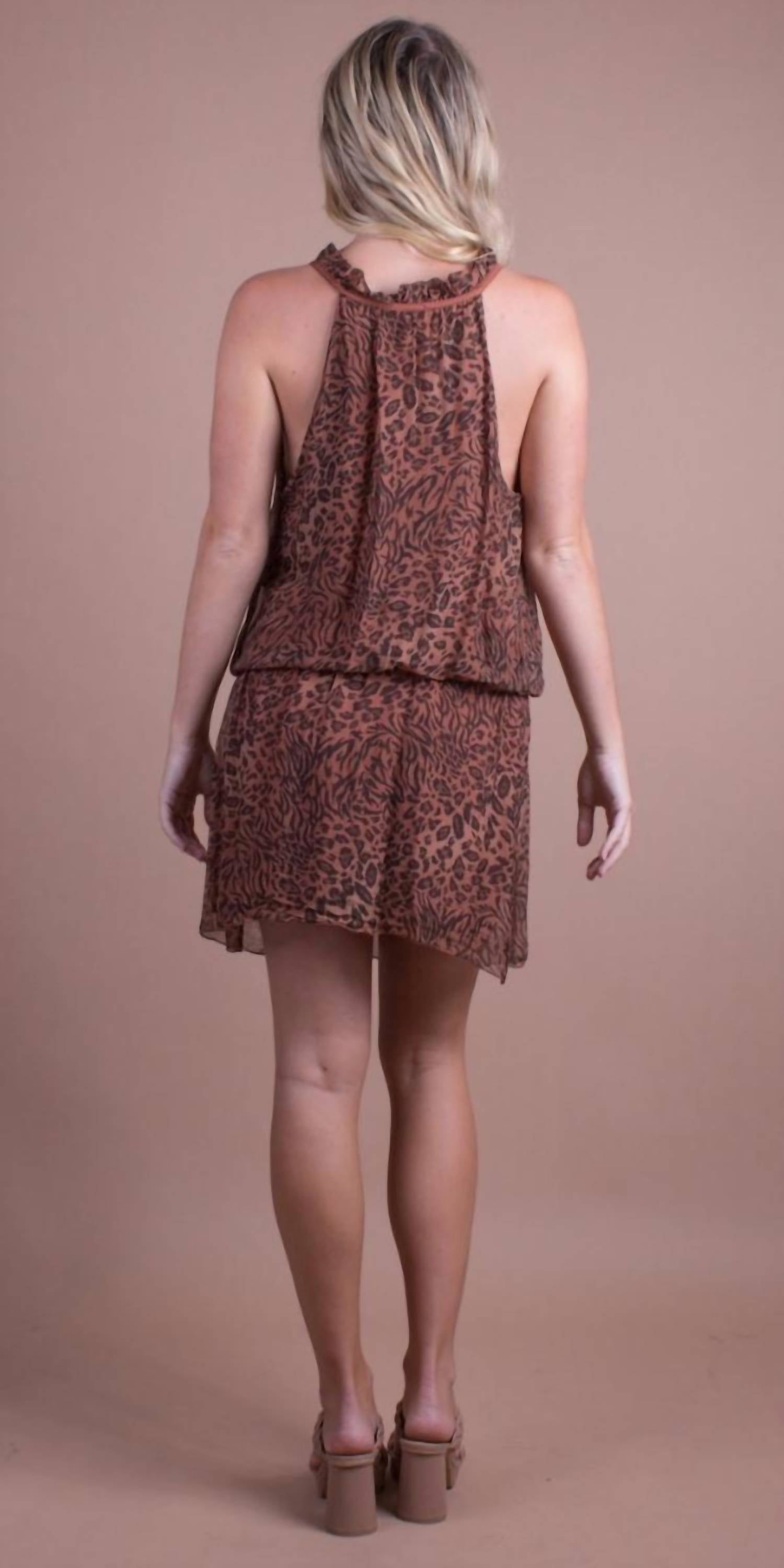 Gigi Moda - Mariola Safari Print Mini Dress