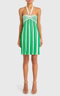 Amanda Uprichard The Dianella Dress in ivory green - women's dress