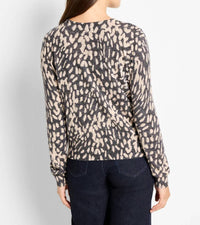 Nic + Zoe - Wild Dot Buttoned Up Sweater
