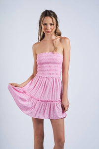 Sky To Moon - Floral Tie Back Mini Dress