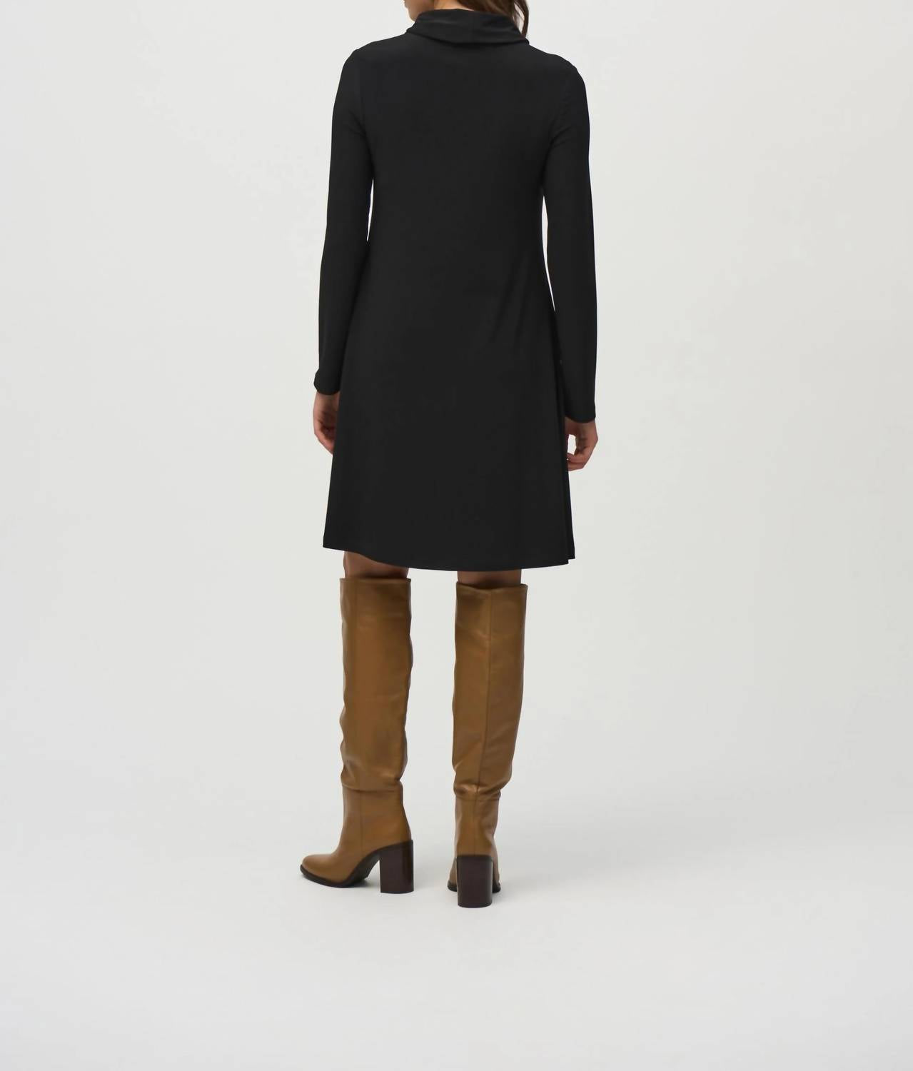 Joseph Ribkoff - Cowl Neck A-line Dress