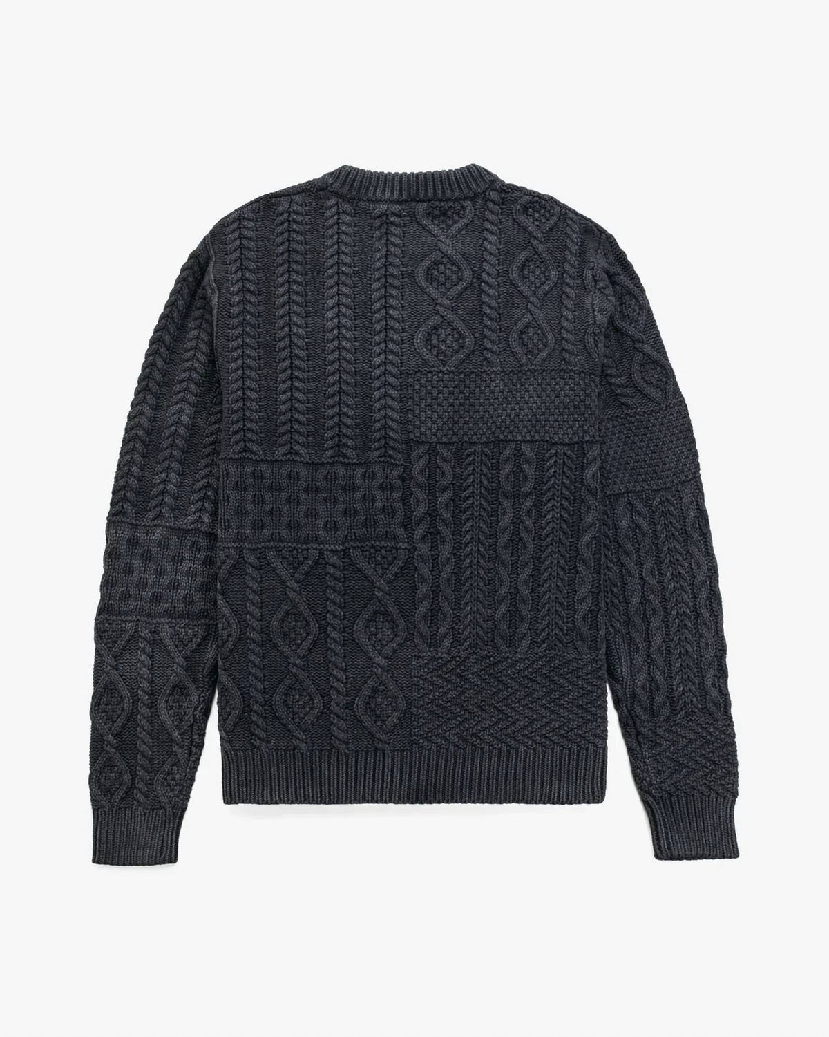 Schott N.Y.C. - Men's Stonewashed Patchwork Cotton Sweater