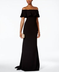 Adrianna Papell - Ruffled Off The Shoulder Gown
