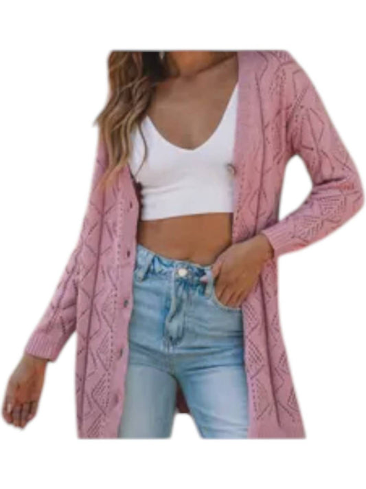 Lovesoft - Openwork Knit Cardigan