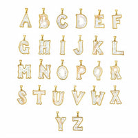 Asha - Women's Mini Letter Charm M Pendant