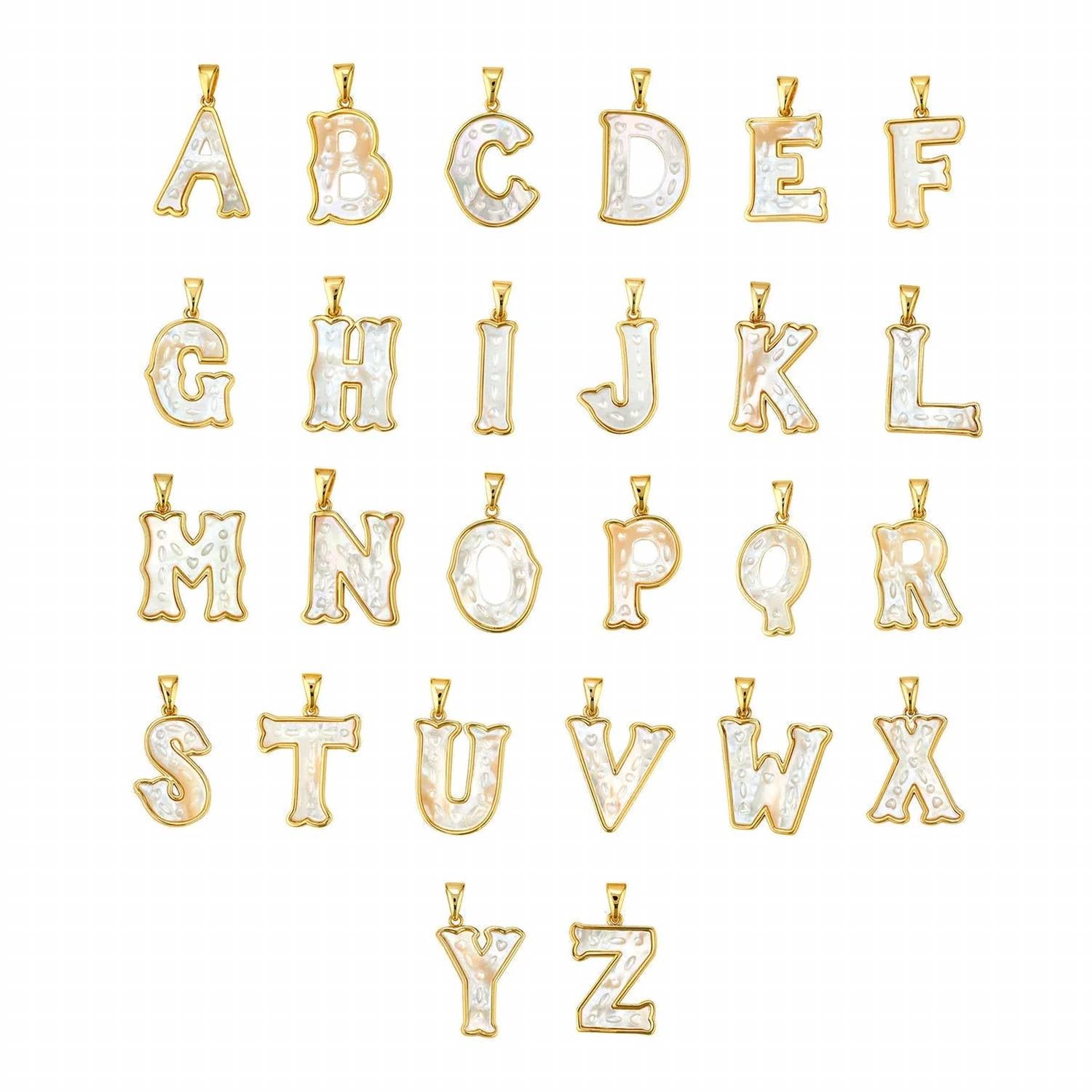 Asha - Women's Mini Letter Charm M Pendant