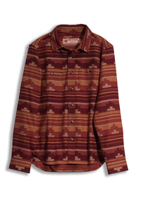 Iron & Resin Men's Salton Shirt in rust - men's shirt