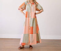 Sunshine Tienda - Colorful Stripe Oasis Dress