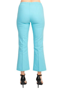 Peace Of Cloth - Regan Crop Flare Stretch Cotton Pant