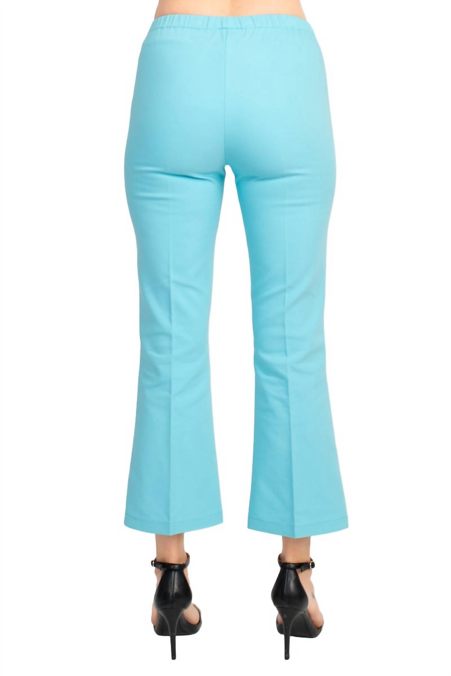 Peace Of Cloth - Regan Crop Flare Stretch Cotton Pant
