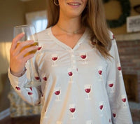 Shirley Stone - Wine N' Chill Loungewear Set