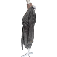 Pol - Embroidered Pleated Kimono Robe