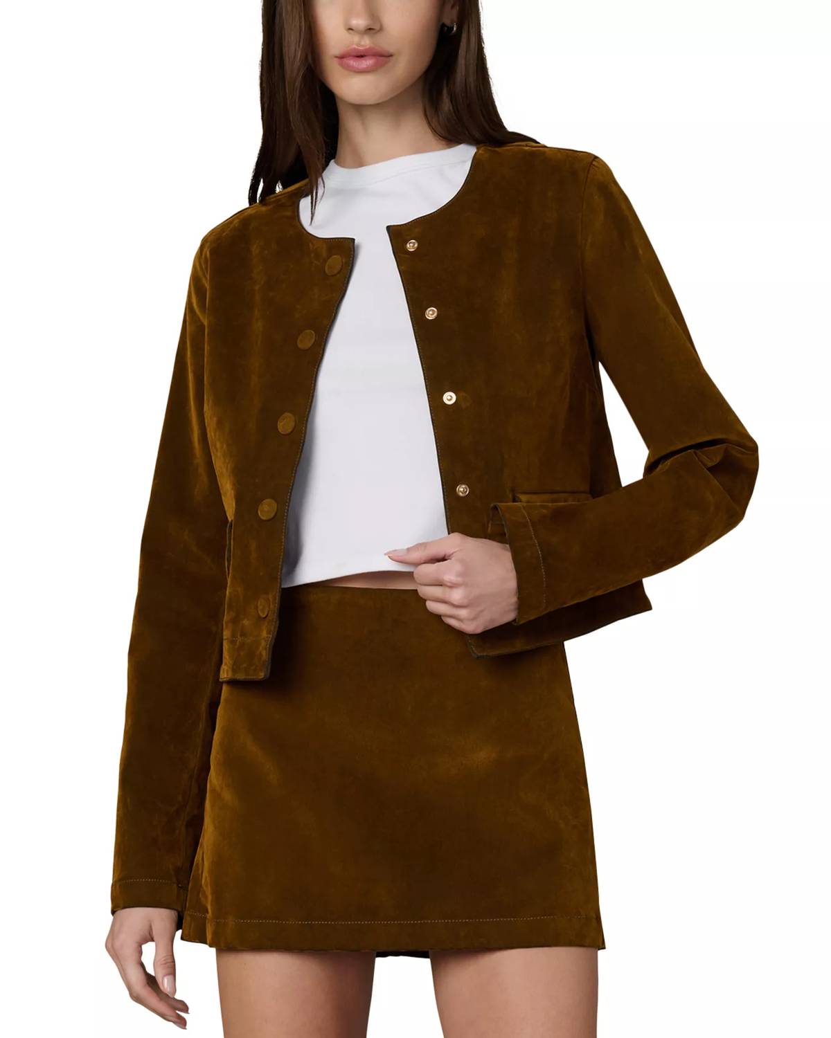 Joe'S Jeans - Flocked Faux Suede Jacket