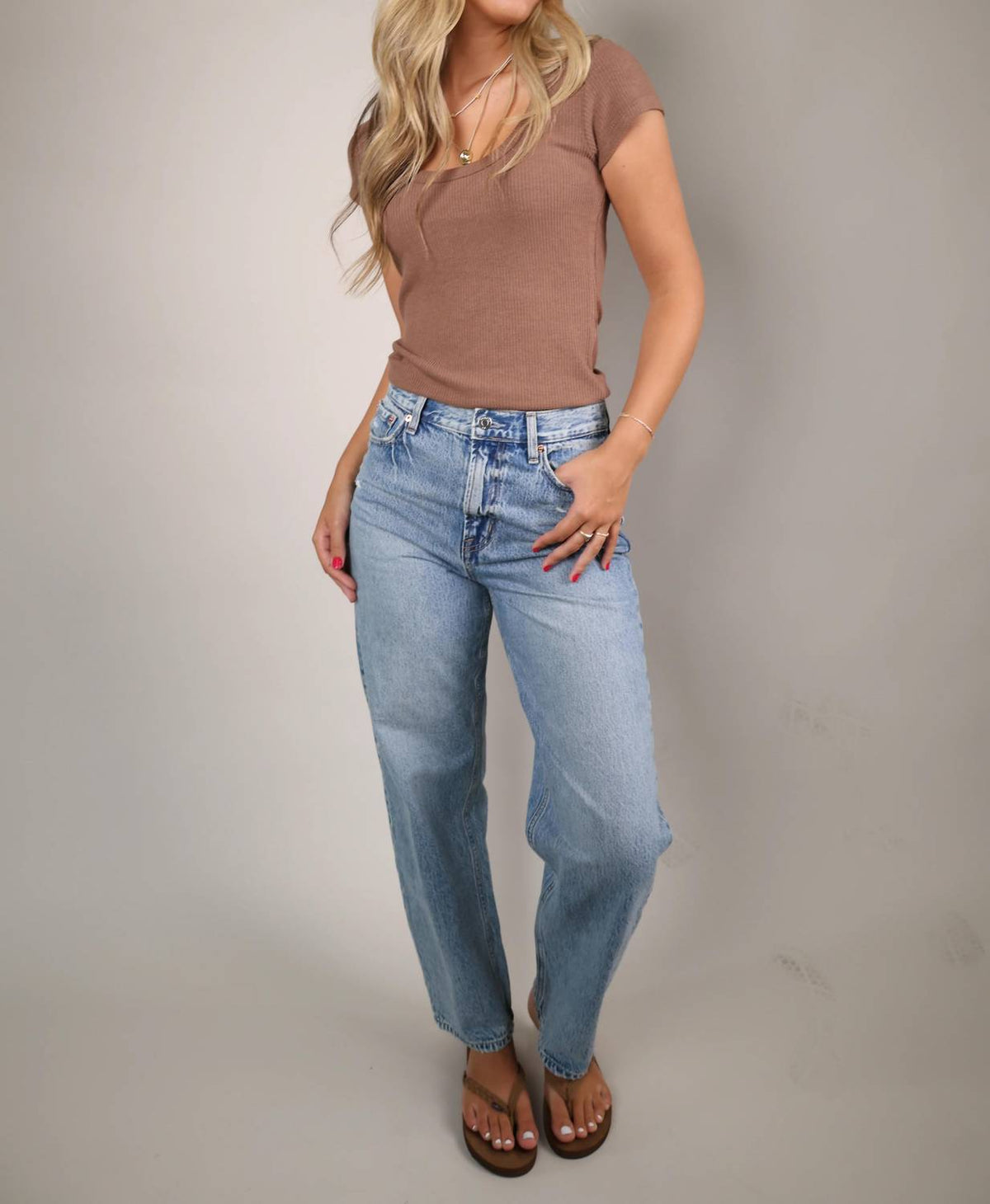 Pistola - Women's Wes High Rise Barrel Jean