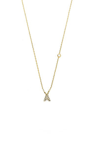 Tai Jewelry Women's Initial A Necklace in gold - women's jewelry