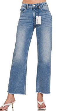 Zenana - Medium Wash Straight Leg Jeans