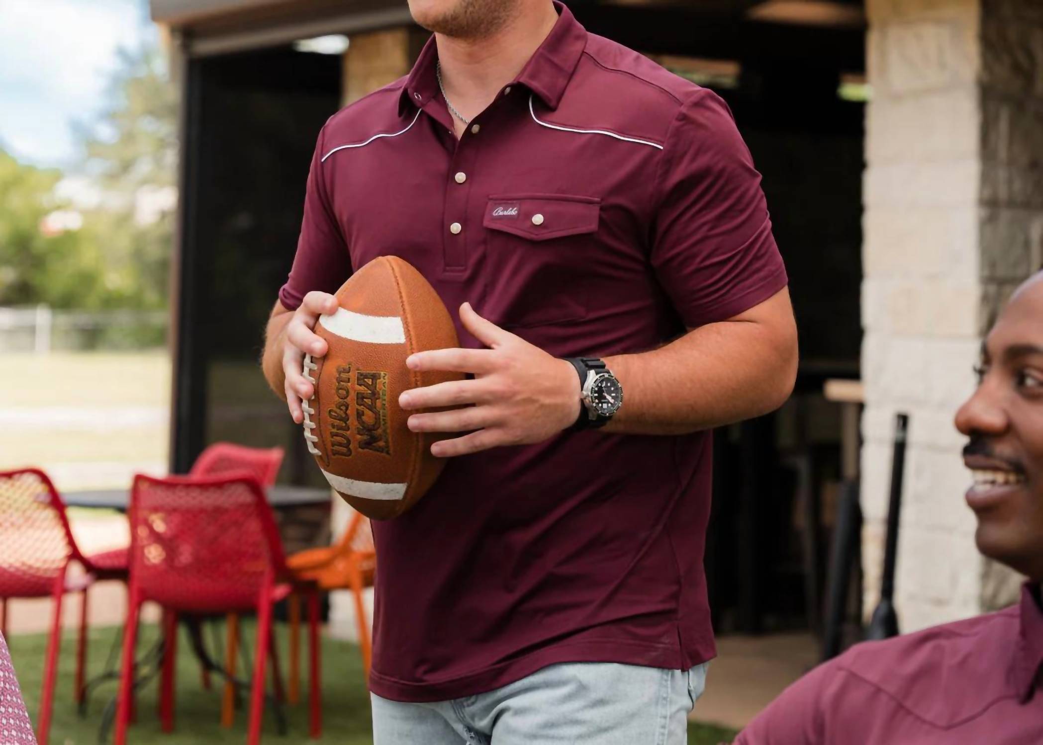 Burlebo - Pearl Snap Performance Polo