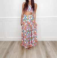 Blakeley - She's Top Shelf Floral Smocked Two-piece Swim Set