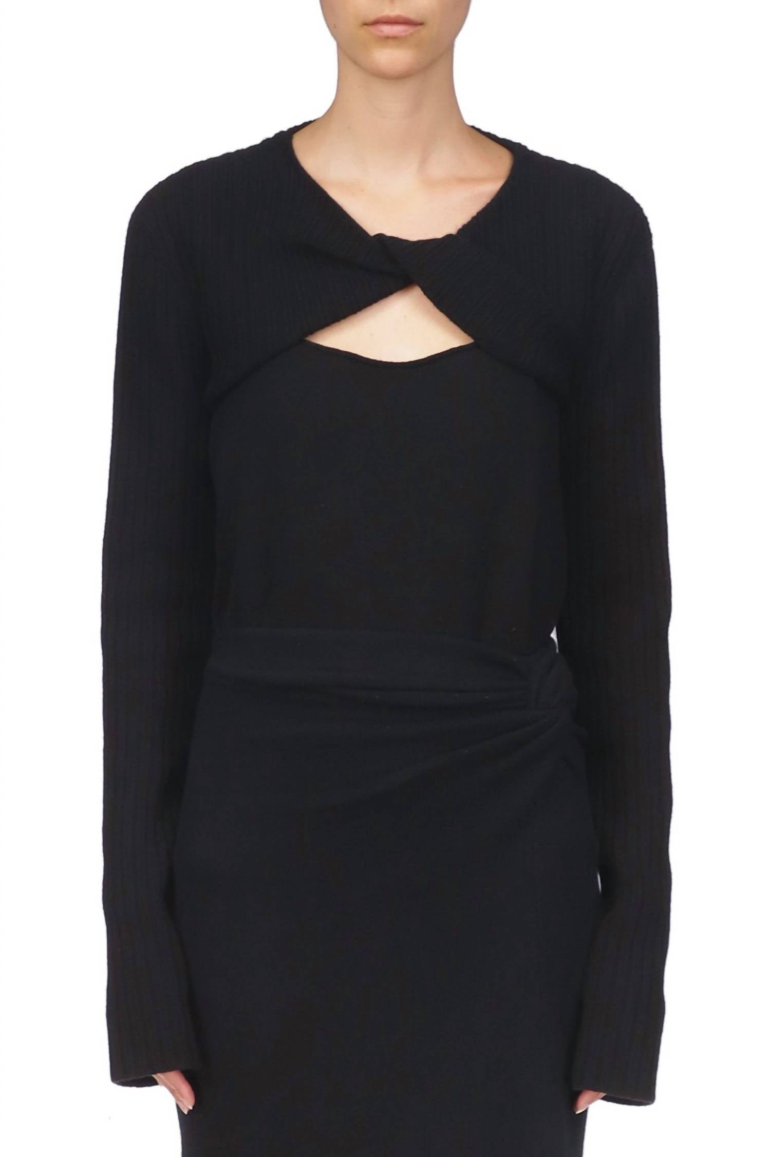 Marina Moscone - Twist Front Pullover Top