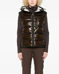 Bogner Fire + Ice Namilia Ski Vest in espresso melange - women's jacket
