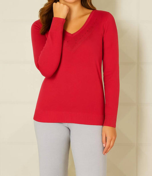 French Kyss - Braided V-Neck Top