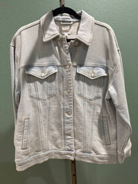 Z Supply WOMEN'S MILES DENIM JACKET in sub bleached indigo - women's jacket
