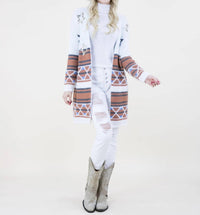 Original Usa - Geo Print Eyelash Cardigan