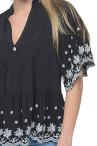 Ivy Jane - On The Border Embroidered Top