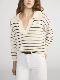 Frame - Stripe Eazy Pullover Sweater