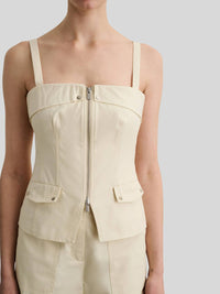 Toccin - Jayden Zip Front Moto Top