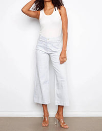 Charlie B - Women's Striped Cropped Flare Pants