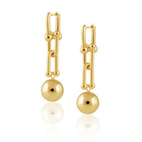 Sahira Jewelry Design - Women's Lydia Beaded Link Earrings