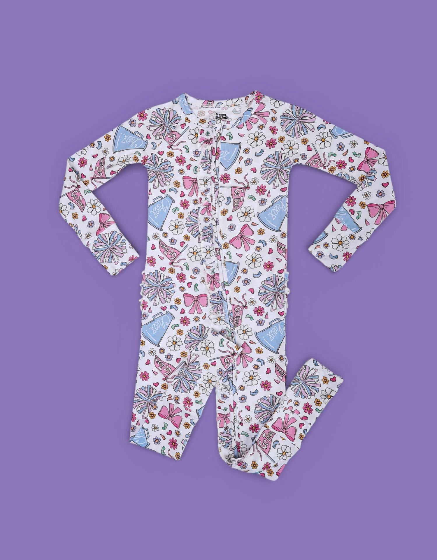 Dream Big Little Co. - KIDS' POM POWER DREAM RUFFLE ROMPER