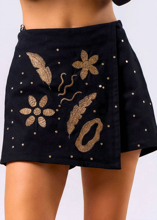 Lalavon - Michelle Embroidered Skort